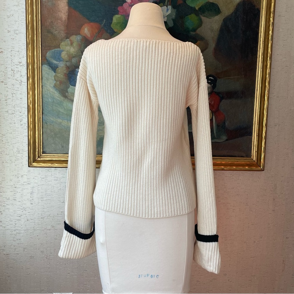 Boat Neck Ribbed Sweater - Picture 2 of 3